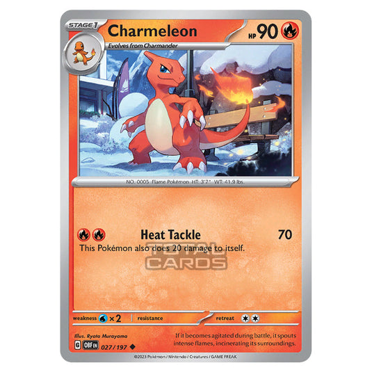 Pokemon - Scarlet & Violet - Obsidian Flames - Charmeleon - 027/197