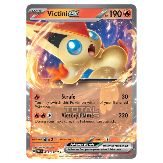 Pokemon - Scarlet & Violet - Obsidian Flames - Victini ex - 033/197