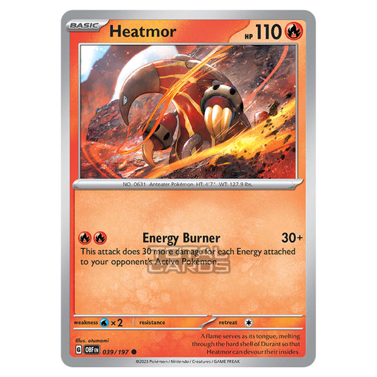 Pokemon - Scarlet & Violet - Obsidian Flames - Heatmor - 039/197