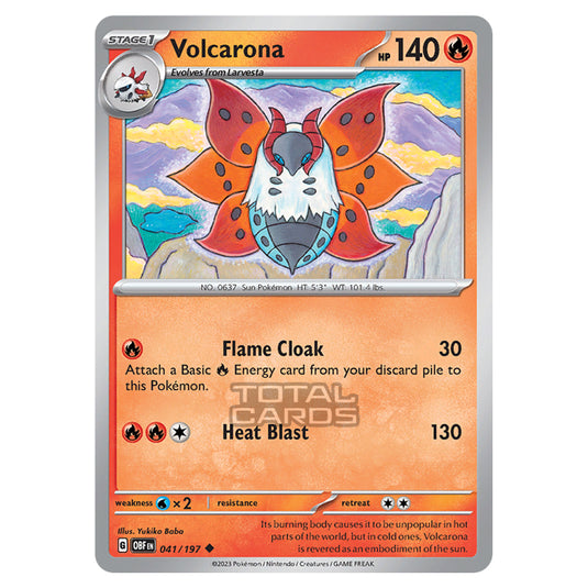 Pokemon - Scarlet & Violet - Obsidian Flames - Volcarona - 041/197