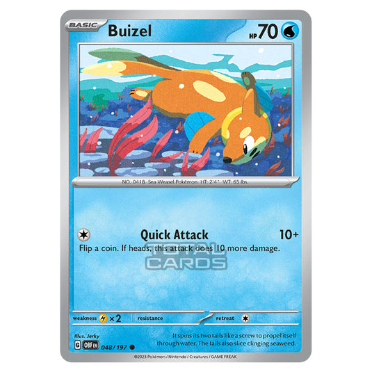 Pokemon - Scarlet & Violet - Obsidian Flames - Buizel - 048/197