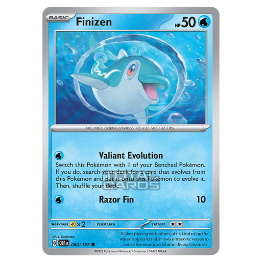 Pokemon - Scarlet & Violet - Obsidian Flames - Finizen - 060/197