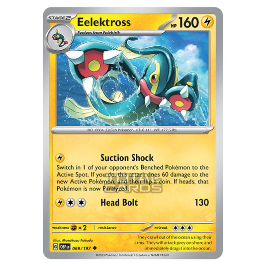 Pokemon - Scarlet & Violet - Obsidian Flames - Eelektross - 069/197