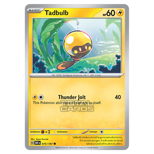 Pokemon - Scarlet & Violet - Obsidian Flames - Tadbulb - 075/197