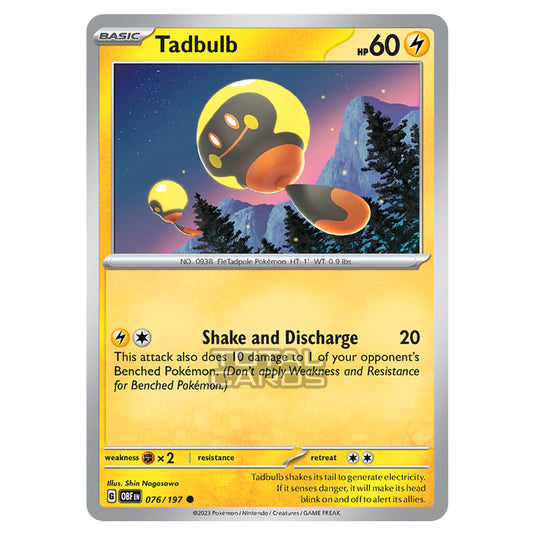 Pokemon - Scarlet & Violet - Obsidian Flames - Tadbulb - 076/197