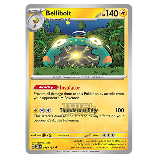 Pokemon - Scarlet & Violet - Obsidian Flames - Bellibolt - 078/197