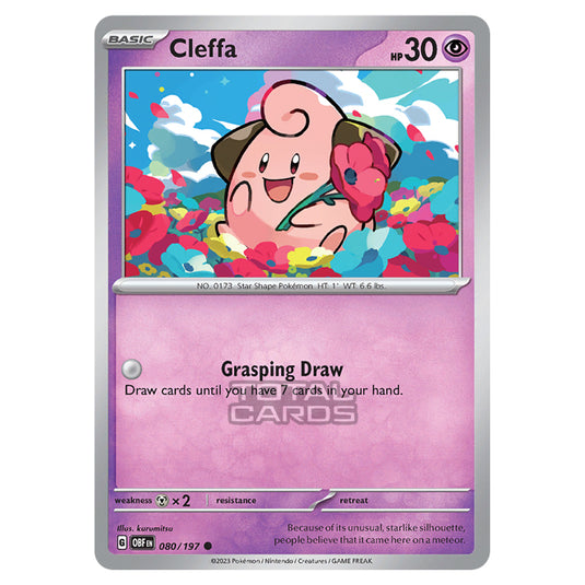 Pokemon - Scarlet & Violet - Obsidian Flames - Cleffa - 080/197