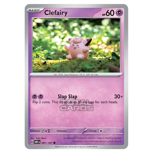 Pokemon - Scarlet & Violet - Obsidian Flames - Clefairy - 081/197