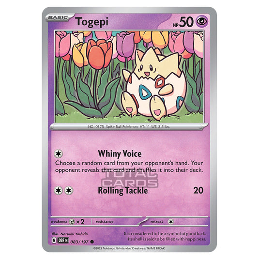 Pokemon - Scarlet & Violet - Obsidian Flames - Togepi - 083/197