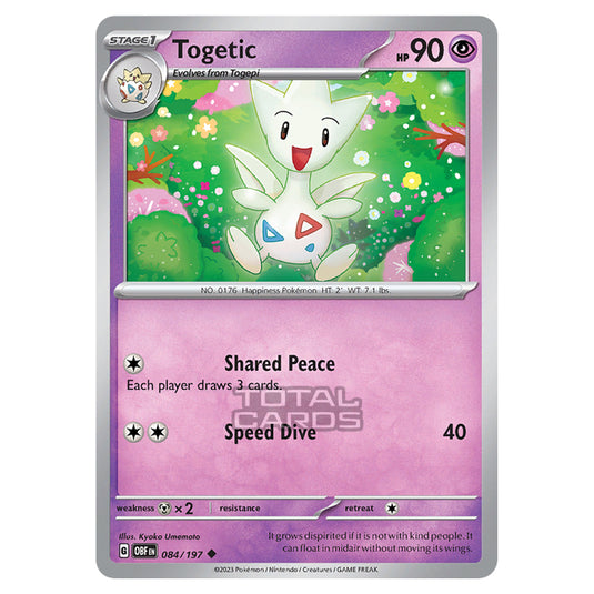 Pokemon - Scarlet & Violet - Obsidian Flames - Togetic - 084/197