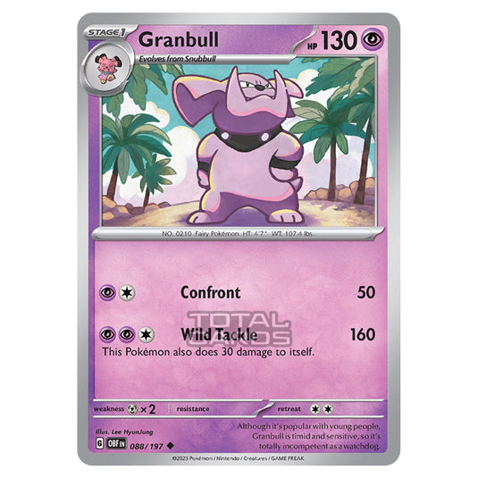 Pokemon - Scarlet & Violet - Obsidian Flames - Granbull - 088/197