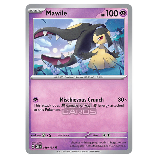 Pokemon - Scarlet & Violet - Obsidian Flames - Mawile - 089/197