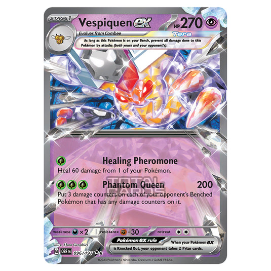 Pokemon - Scarlet & Violet - Obsidian Flames - Vespiquen ex - 096/197