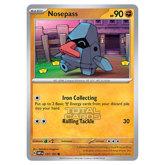 Pokemon - Scarlet & Violet - Obsidian Flames - Nosepass - 107/197