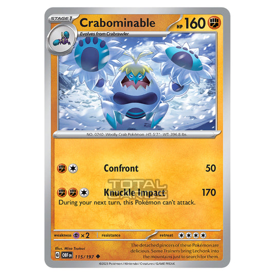 Pokemon - Scarlet & Violet - Obsidian Flames - Crabominable - 115/197