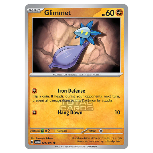 Pokemon - Scarlet & Violet - Obsidian Flames - Glimmet - 121/197