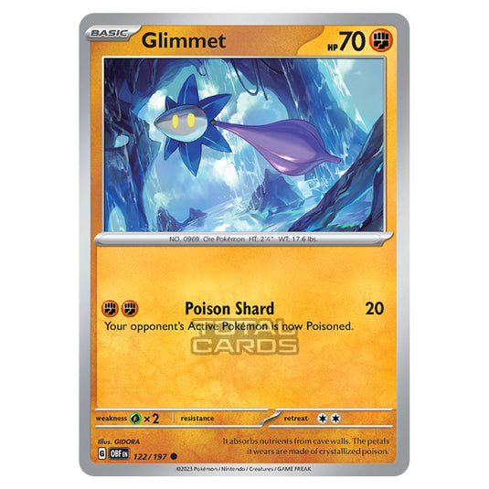 Pokemon - Scarlet & Violet - Obsidian Flames - Glimmet - 122/197