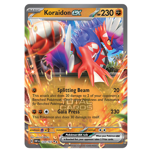 Pokemon - Scarlet & Violet - Obsidian Flames - Koraidon ex - 124/197