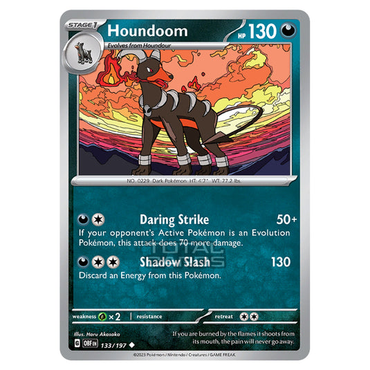 Pokemon - Scarlet & Violet - Obsidian Flames - Houndoom - 133/197