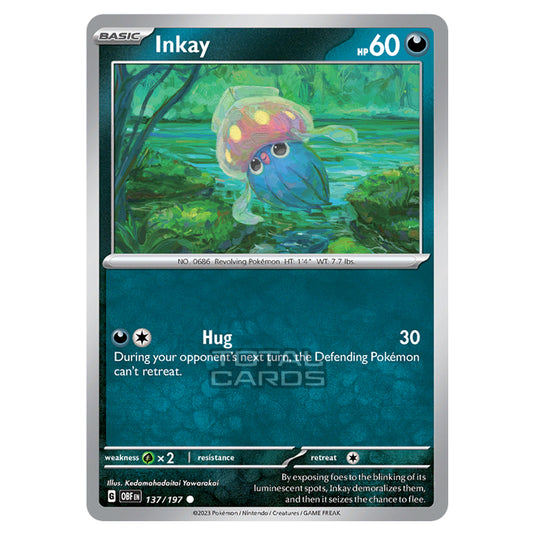 Pokemon - Scarlet & Violet - Obsidian Flames - Inkay - 137/197