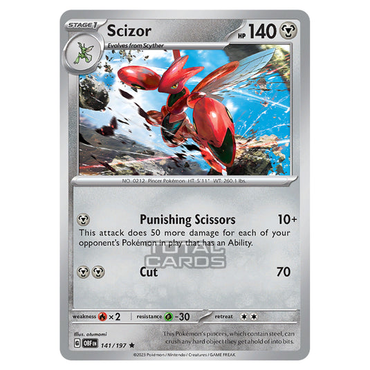 Pokemon - Scarlet & Violet - Obsidian Flames - Scizor - 141/197