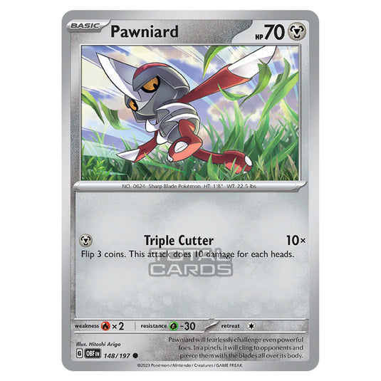 Pokemon - Scarlet & Violet - Obsidian Flames - Pawniard - 148/197