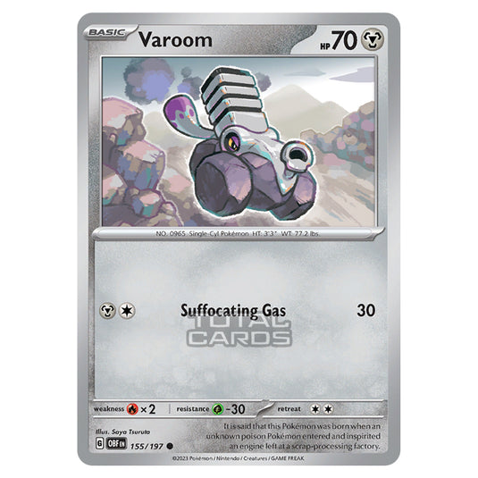 Pokemon - Scarlet & Violet - Obsidian Flames - Varoom - 155/197