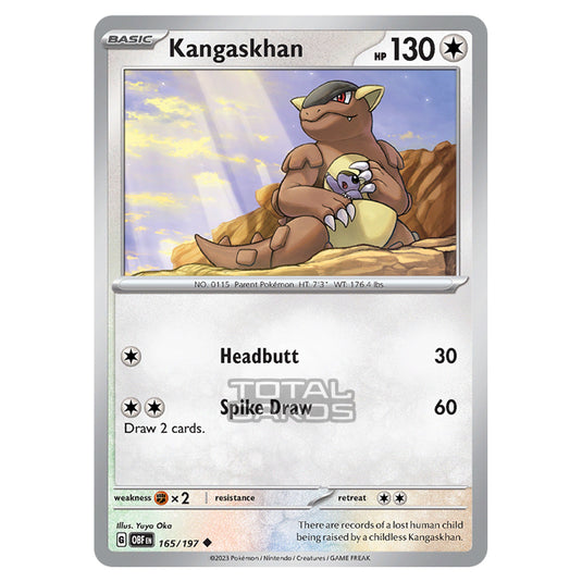 Pokemon - Scarlet & Violet - Obsidian Flames - Kangaskhan - 165/197