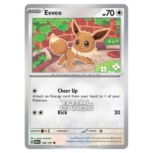 Pokemon - Scarlet & Violet - Obsidian Flames - Eevee - 166/197