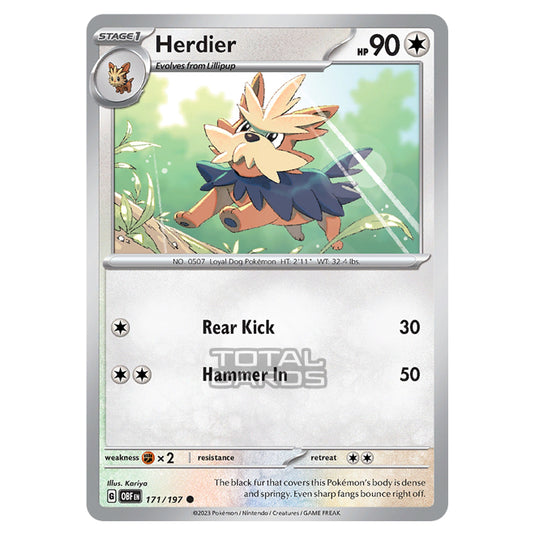 Pokemon - Scarlet & Violet - Obsidian Flames - Herdier - 171/197