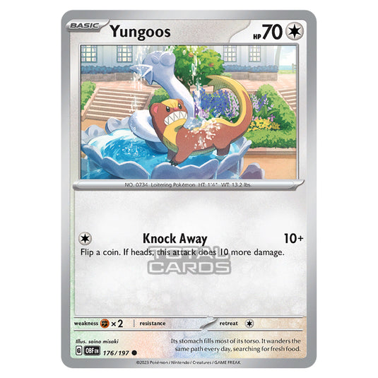 Pokemon - Scarlet & Violet - Obsidian Flames - Yungoos - 176/197