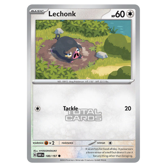 Pokemon - Scarlet & Violet - Obsidian Flames - Lechonk - 180/197