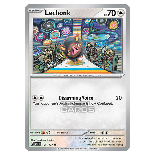 Pokemon - Scarlet & Violet - Obsidian Flames - Lechonk - 181/197