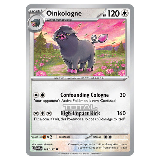 Pokemon - Scarlet & Violet - Obsidian Flames - Oinkologne - 183/197