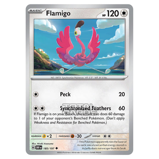 Pokemon - Scarlet & Violet - Obsidian Flames - Flamigo - 185/197