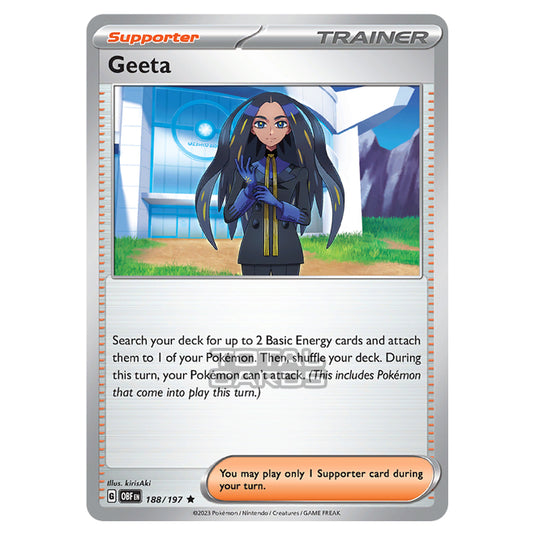 Pokemon - Scarlet & Violet - Obsidian Flames - Geeta - 188/197