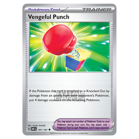 Pokemon - Scarlet & Violet - Obsidian Flames - Vengeful Punch - 197/197