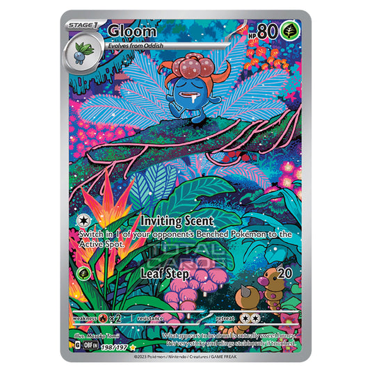 pokemon gloom card Price & Details HSUndaunted Obsidian Flames Type Gloom #198 Prices | Pokemon