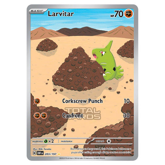 Pokemon - Scarlet & Violet - Obsidian Flames - Larvitar - 203/197