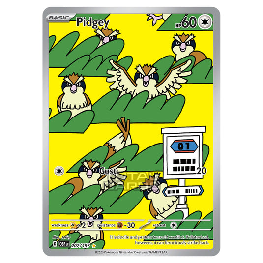 207/197 pokemon card Ptcg Pidgey Obsidian Flame Obsidian Flames Singles Pokmon TCG Pidgey SV03: Obsidian