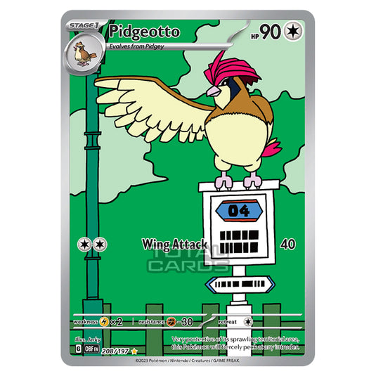 Pokemon - Scarlet & Violet - Obsidian Flames - Pidgeotto - 208/197