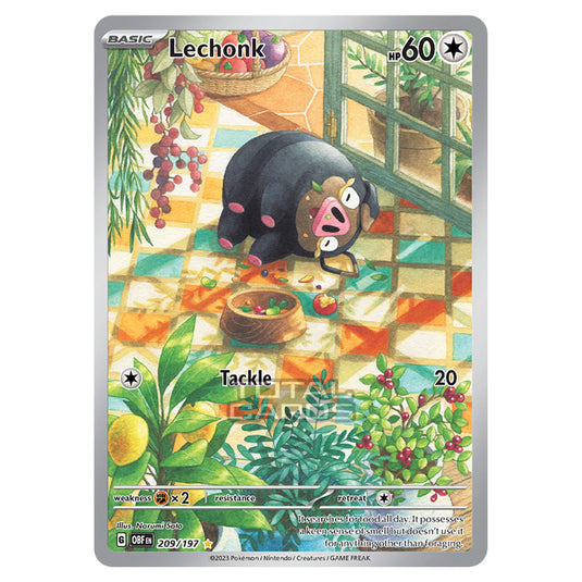 Pokemon - Scarlet & Violet - Obsidian Flames - Lechonk - 209/197