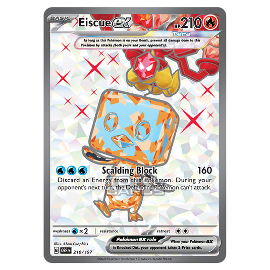 Pokemon - Scarlet & Violet - Obsidian Flames - Eiscue ex - 210/197