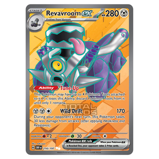 Pokemon - Scarlet & Violet - Obsidian Flames - Revavroom ex - 216/197