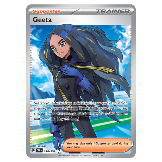 Pokemon - Scarlet & Violet - Obsidian Flames - Geeta - 218/197