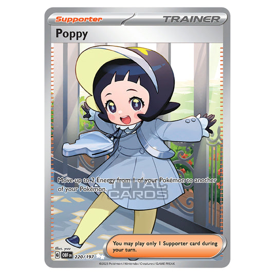 Pokemon - Scarlet & Violet - Obsidian Flames - Poppy - 220/197