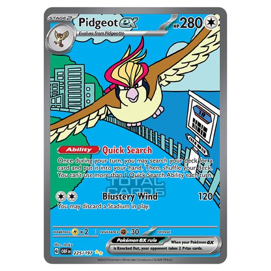 Pokemon - Scarlet & Violet - Obsidian Flames - Pidgeot ex - 225/197