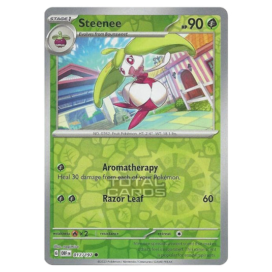 Pokemon - Scarlet & Violet - Obsidian Flames - Steenee - 017/197 - (Reverse Holo)