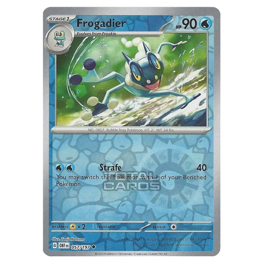 Pokemon - Scarlet & Violet - Obsidian Flames - Frogadier - 057/197 - (Reverse Holo)