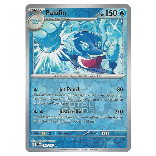 Pokemon - Scarlet & Violet - Obsidian Flames - Palafin - 062/197 - (Reverse Holo)